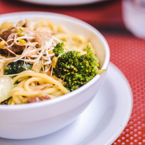 bowl of vegan noodles