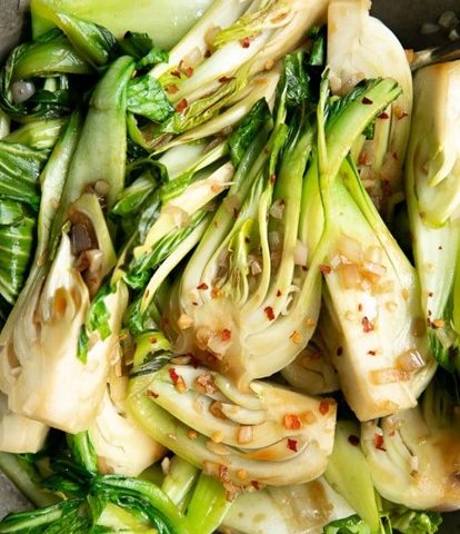 bok 10 minute bok choy with garlic and chilli