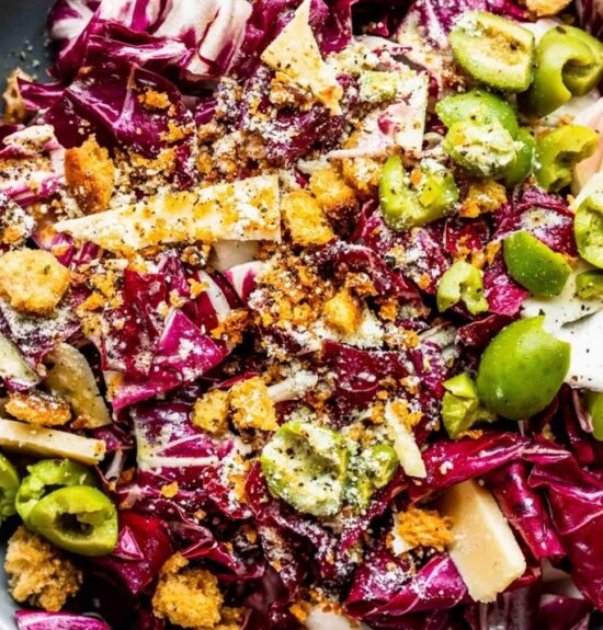 Picture6 Radicchio Salad with Olives & Parmesan