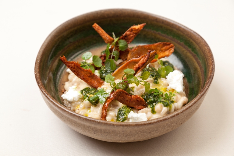 jerusalem artichoke orzotto