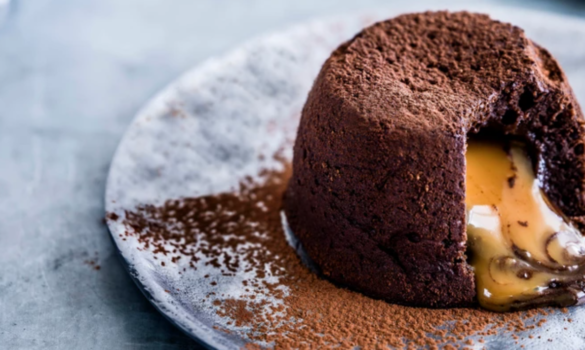 Salted caramel chocolate fondant Salted caramel chocolate fondant