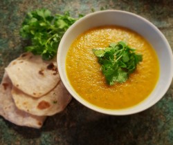 Carrot and coriander soup