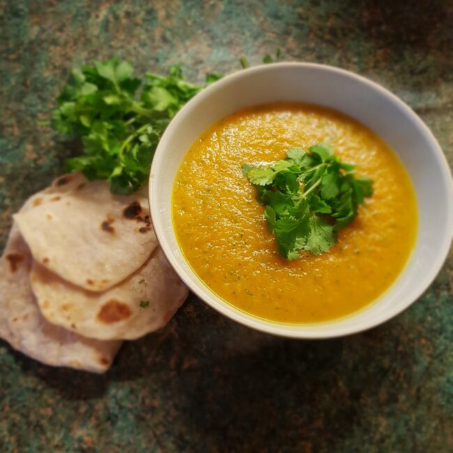 Carrot and coriander soup Carrot and coriander soup