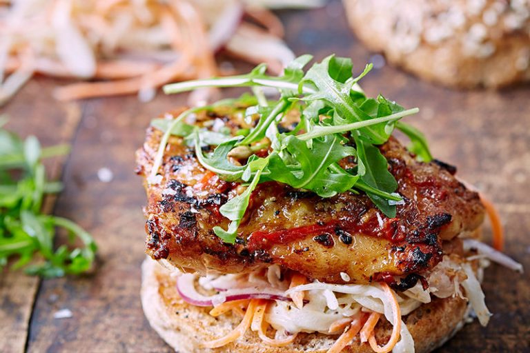 Spicy Chicken with Mooli Slaw