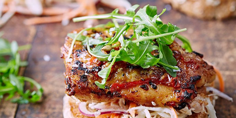 Spicy Chicken with Mooli Slaw Spicy Chicken with Mooli Slaw