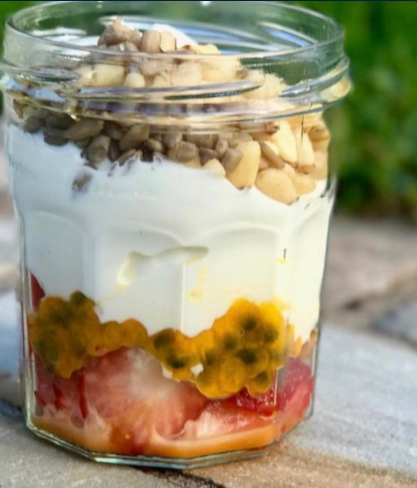 Layered breakfast pot