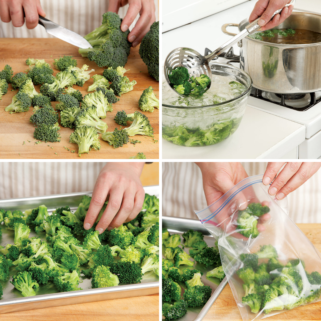 Freezing vegetables