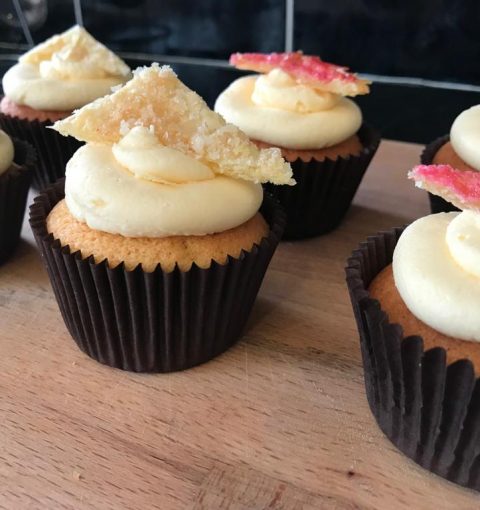 WhatsApp Image 2021-04-07 at 14.26.28 Rhubarb and custard cupcakes
