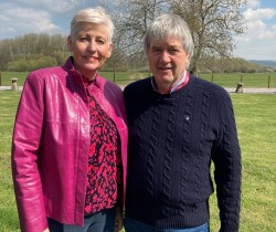 Ken & Kay stood outside