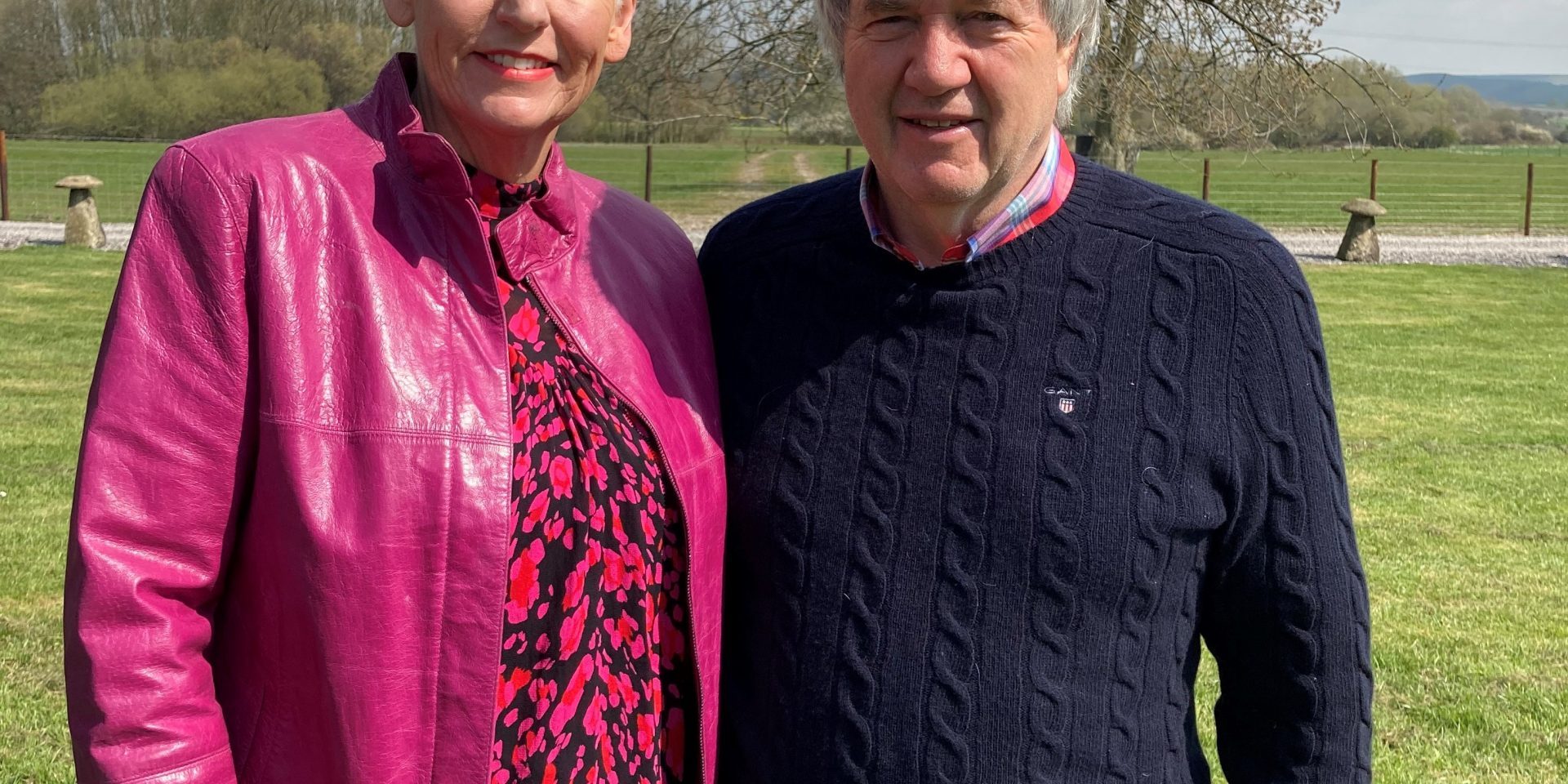 Ken & Kay stood outside