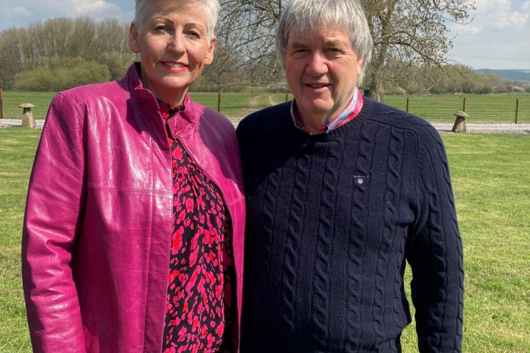 Ken & Kay stood outside