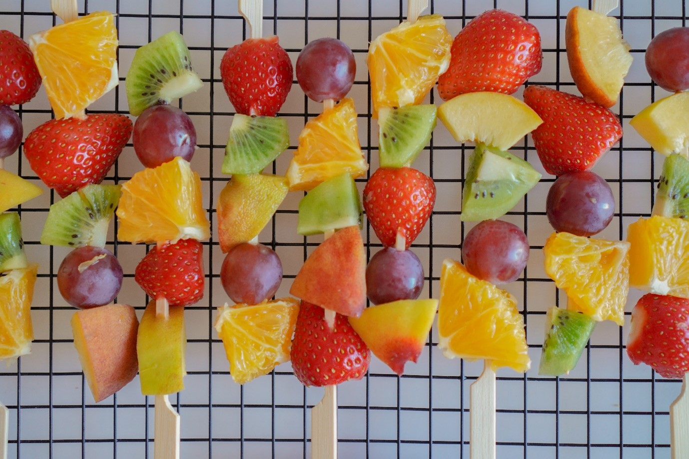 Fruit kebabs