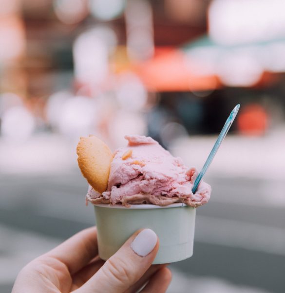 ice cream in a tub