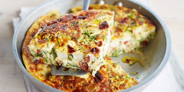 pea-feta-herb-frittata