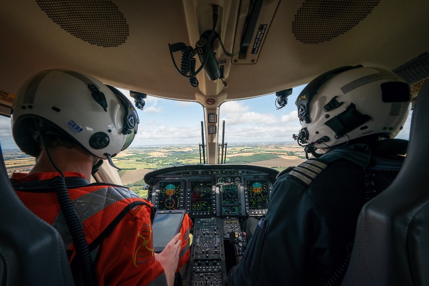 WAA pilots in the cockpit