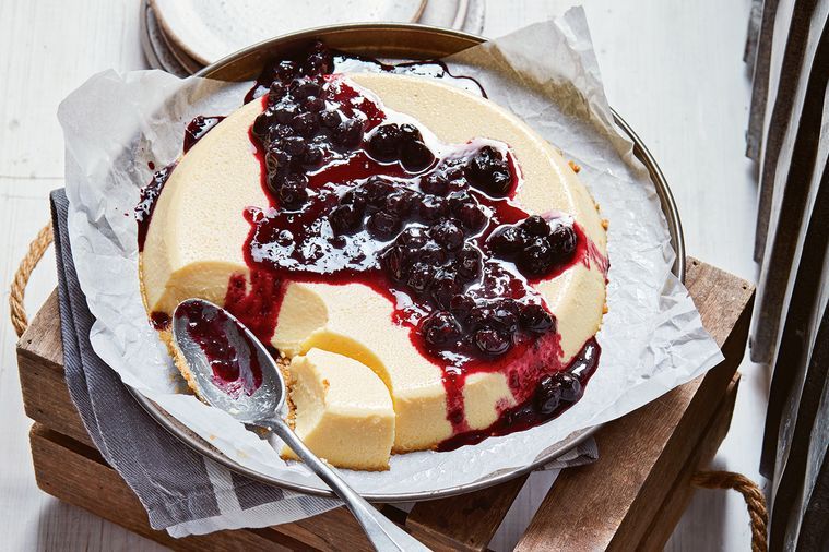 blueberry-and-ginger-flan