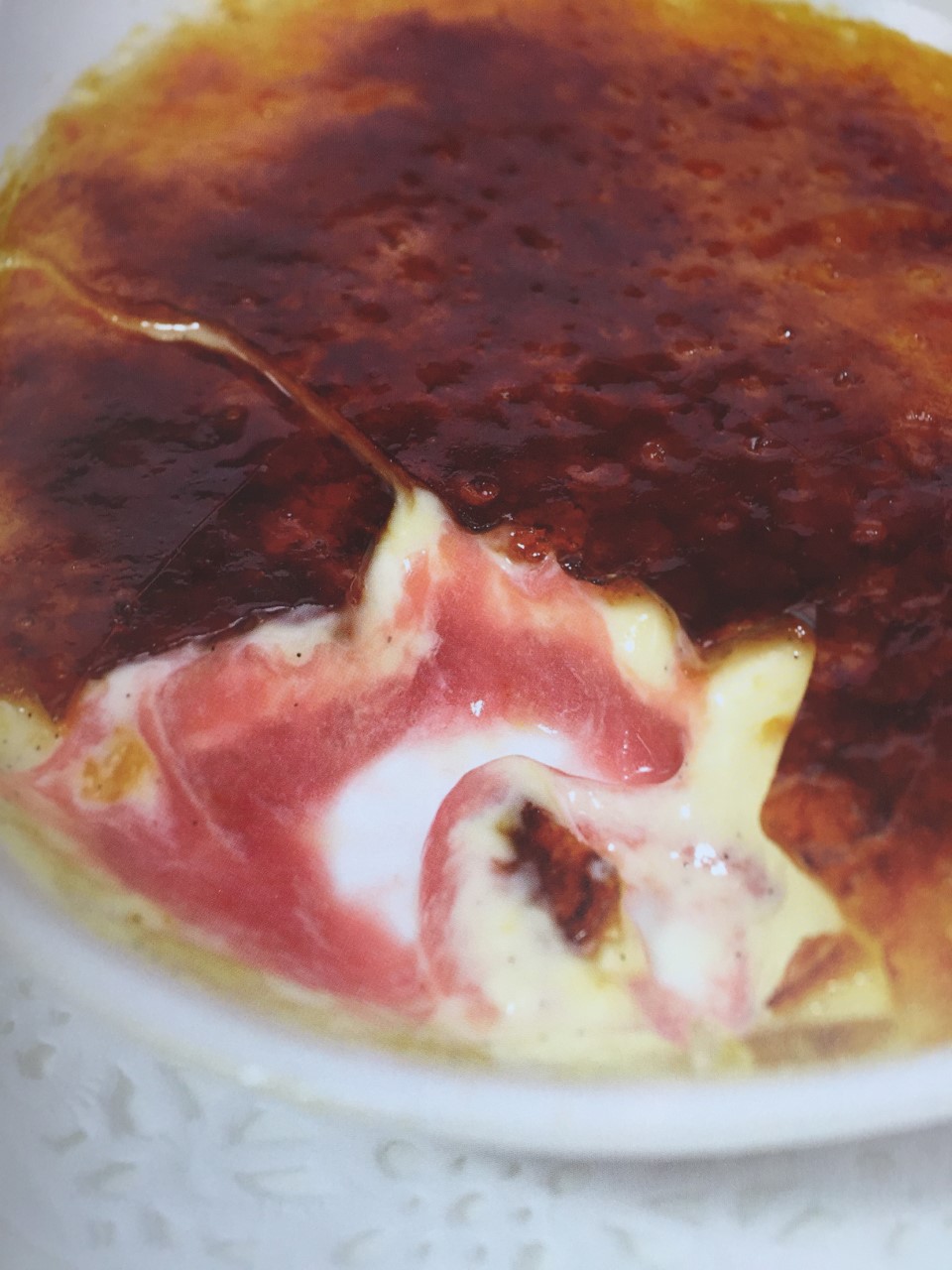 Rhubarb burnt cream