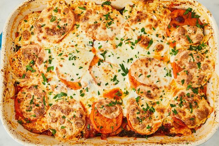 Sweet potato lasagne