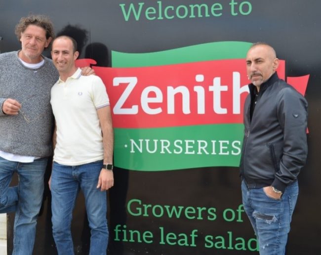 Marco Pierre White with Frank & Jack Barone from Zenith Nurseries Marco Pierre White with Frank & Jack Barone
