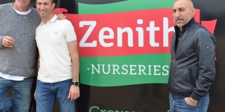 Marco Pierre White with Frank & Jack Barone from Zenith Nurseries Marco Pierre White with Frank & Jack Barone