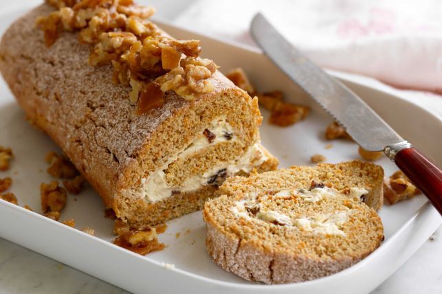 carrot-cake-roulade-with-candied-walnuts
