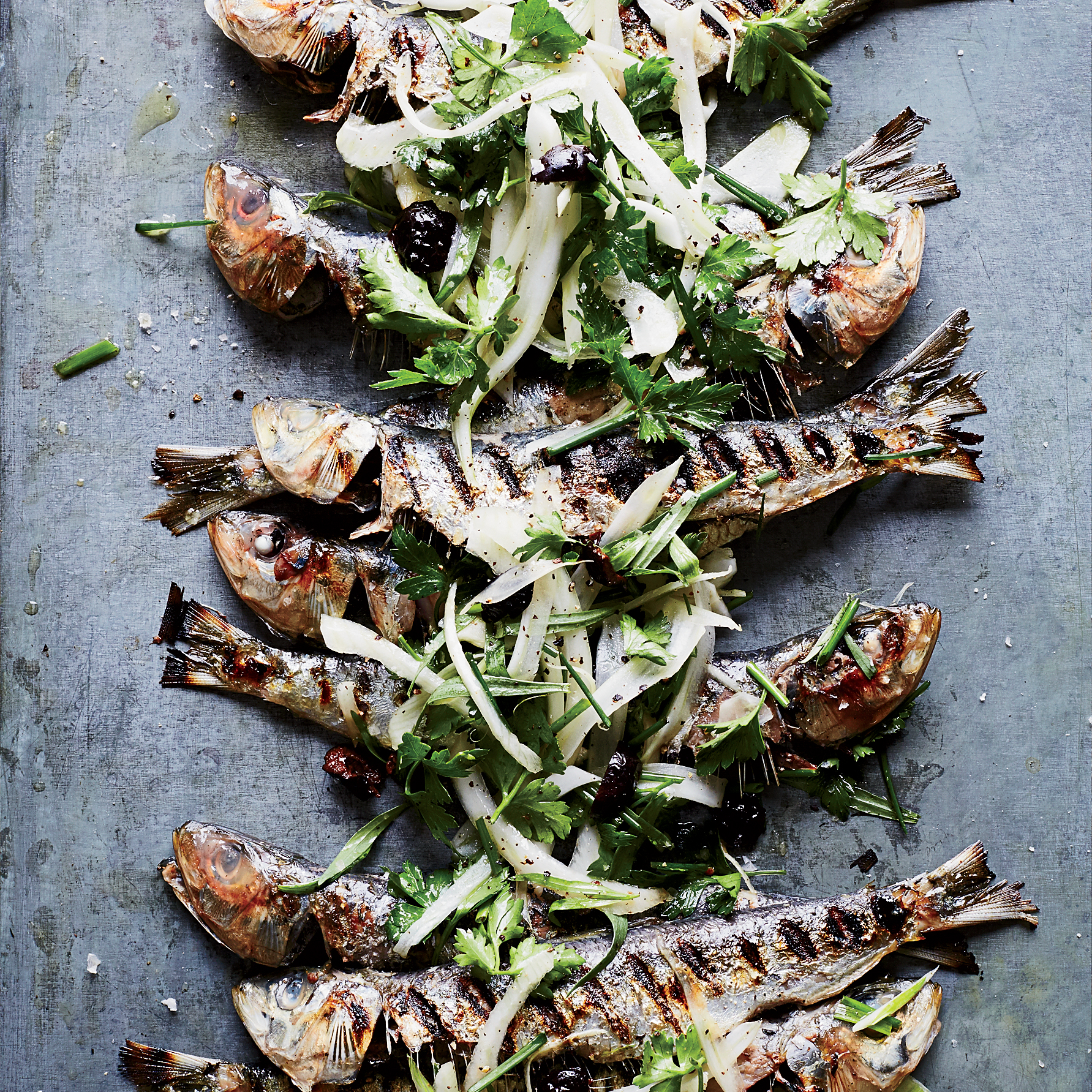 grilled sardines