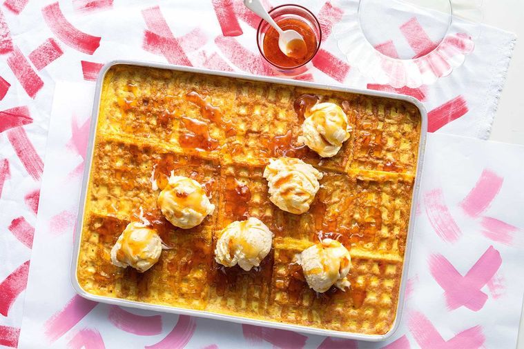 waffle-bread-and-butter-pudding