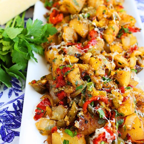 Potato-Hash-with-Peppers-and-shallots