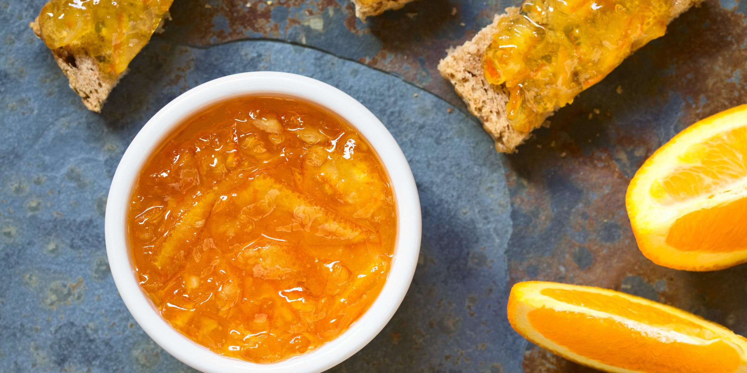 Orange Jam in Bowl