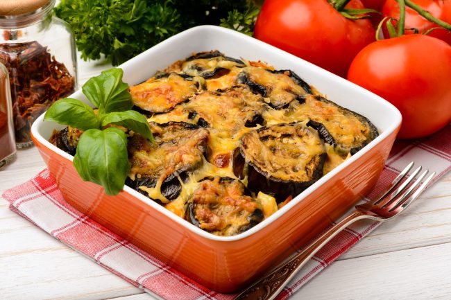Moussaka – greek casserole with eggplants. Moussaka