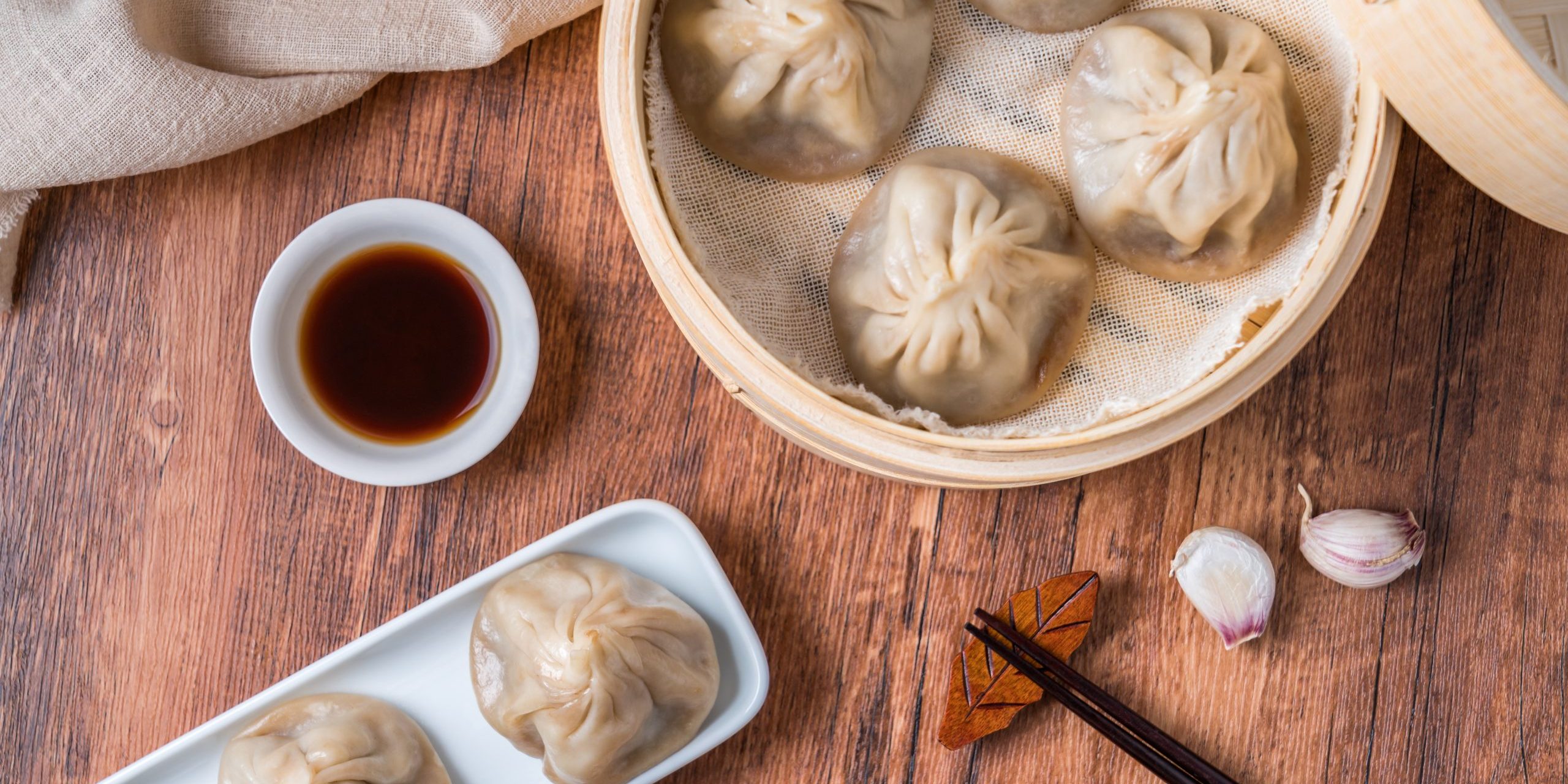 Fresh meat dumplings, a specialty gourmet in Wuxi, Jiangsu, China