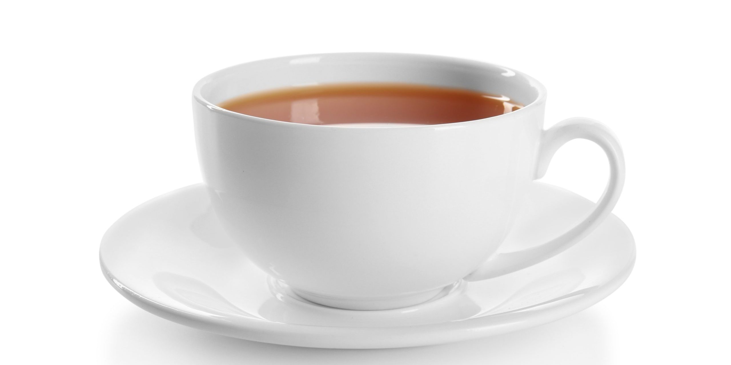 Cup of tea isolated on white background