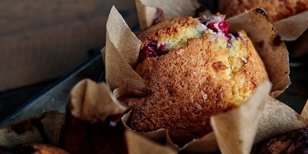 Home Made Cranberry Chocolate Muffins