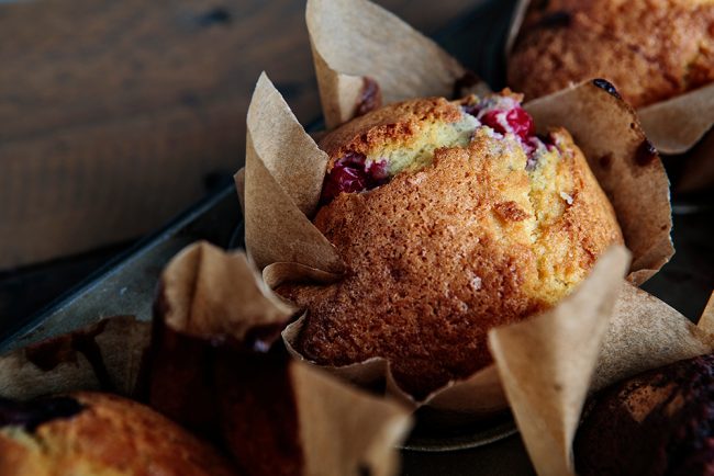 Home Made Cranberry Chocolate Muffins