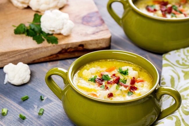 Healthy Homemade Cauliflower Chowder