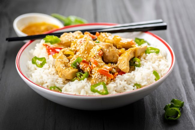 rice with chicken and vegetables