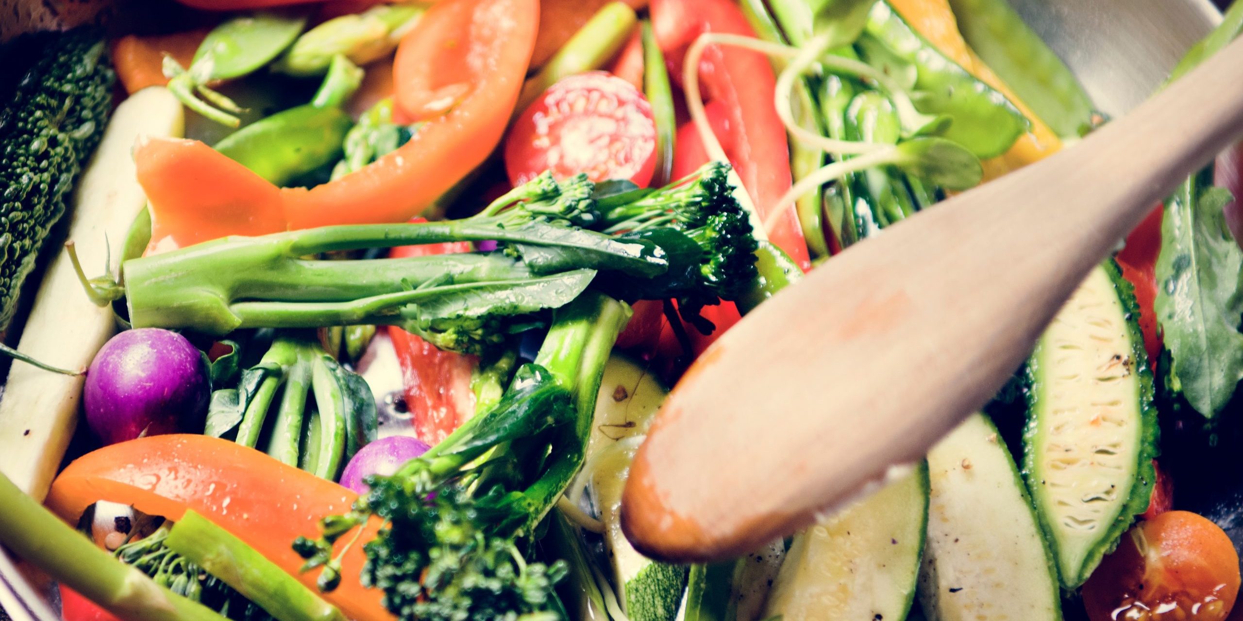 Sauted mixed vegetables food photography recipe idea