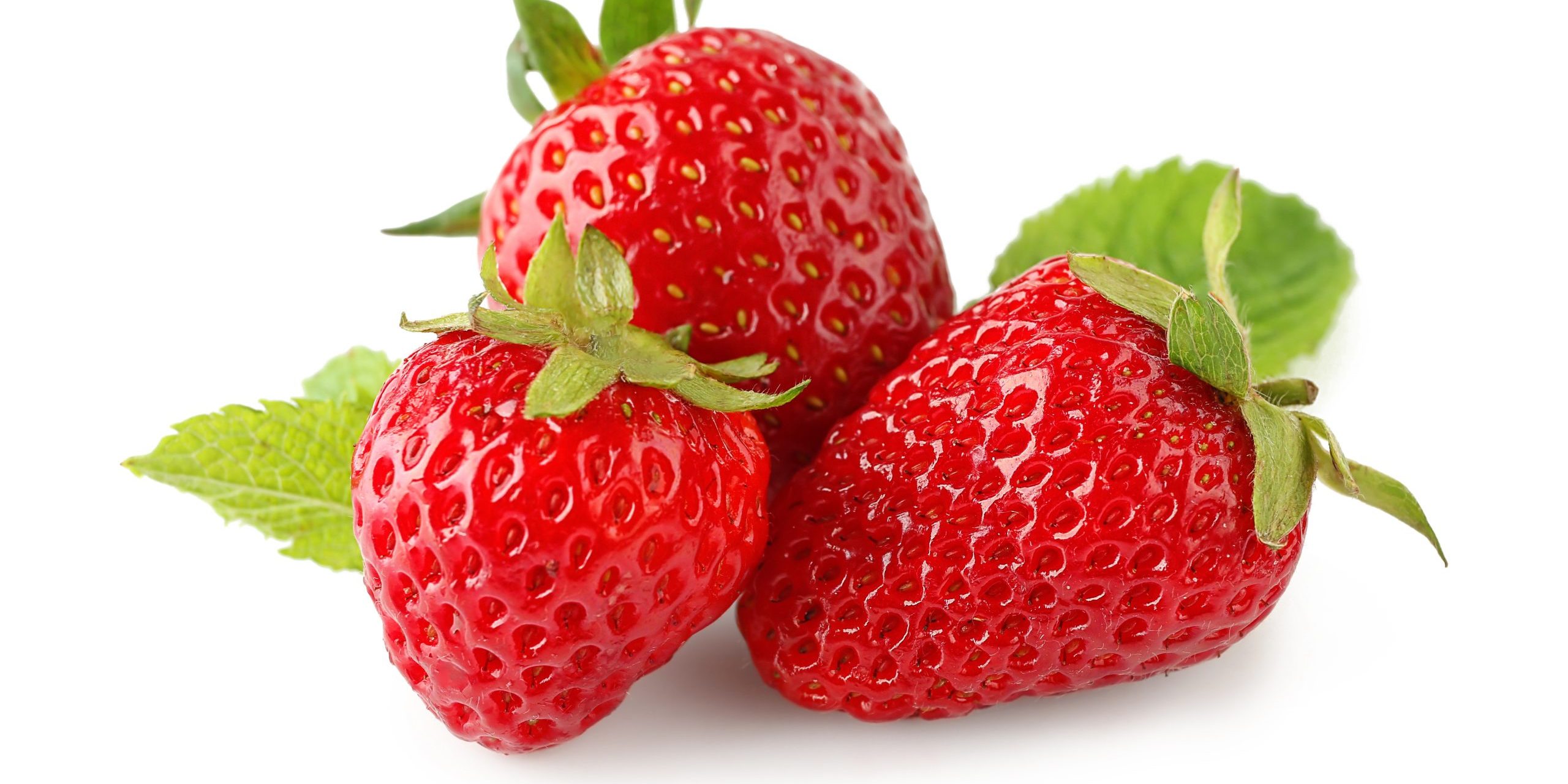 Strawberries, isolated on white