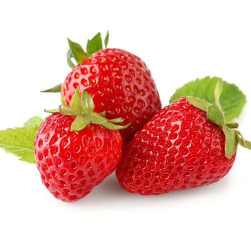 Strawberries, isolated on white