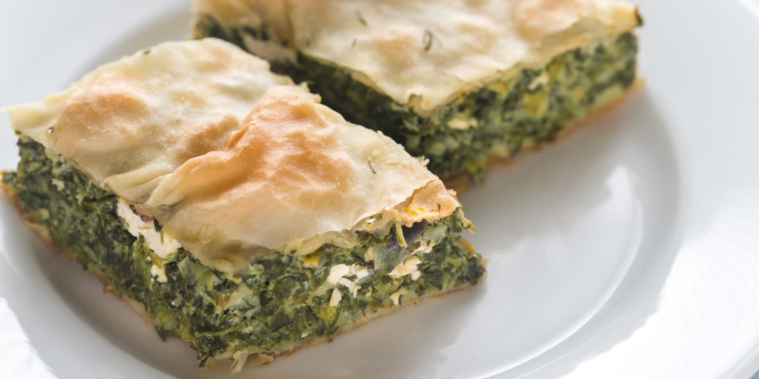 Portion of Spanakopita – Greek spinach pie