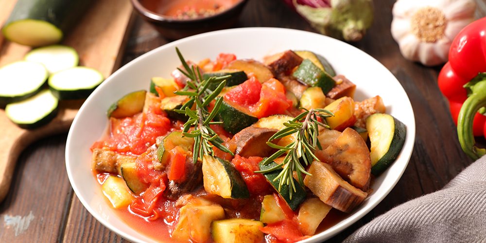 ratatouille,healthy vegetarian meal
