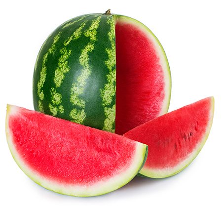 fresh watermelon isolated on white background