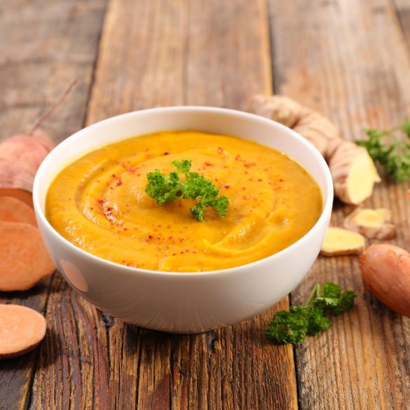 sweet potato soup with spices