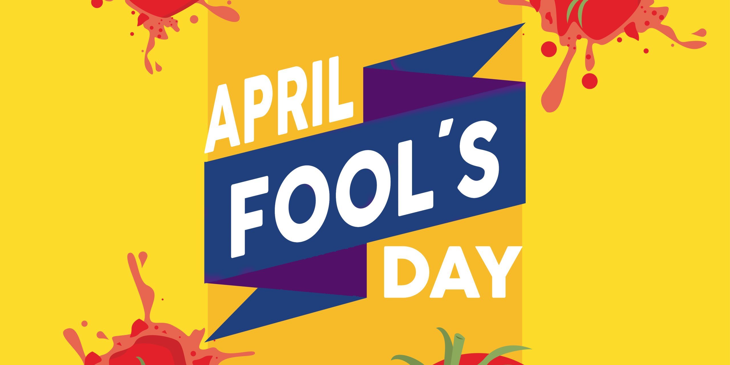 april fools day lettering with popped tomatoes