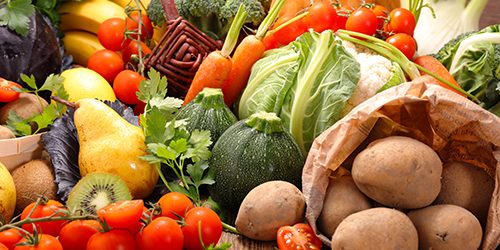 raw fruit and vegetable