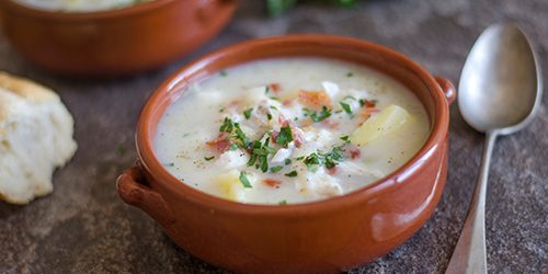 Smoked haddock chowder