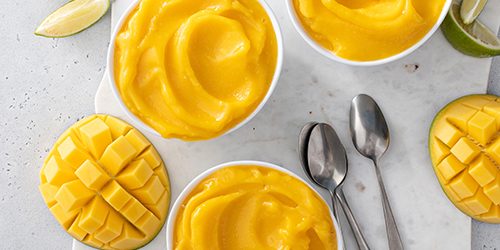 Mango sorbet