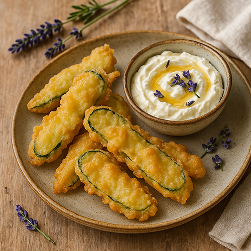 tempura courgettes