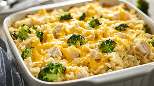 cheesy chicken and broccoli