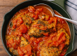 Chicken with mushrooms and tomato